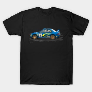 Rally winning Richard Burns S6 WRC GC8 22b Car T-Shirt